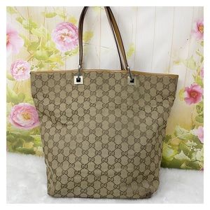 Authentic Gucci Monogram Tote Medium Bag